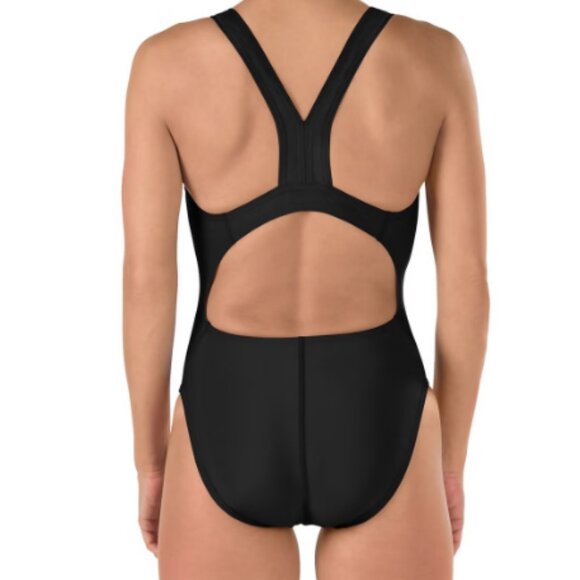 Speedo Women's Solid Super Proback Onepiece - ProLT Black 12/38 - Picture 2 of 7